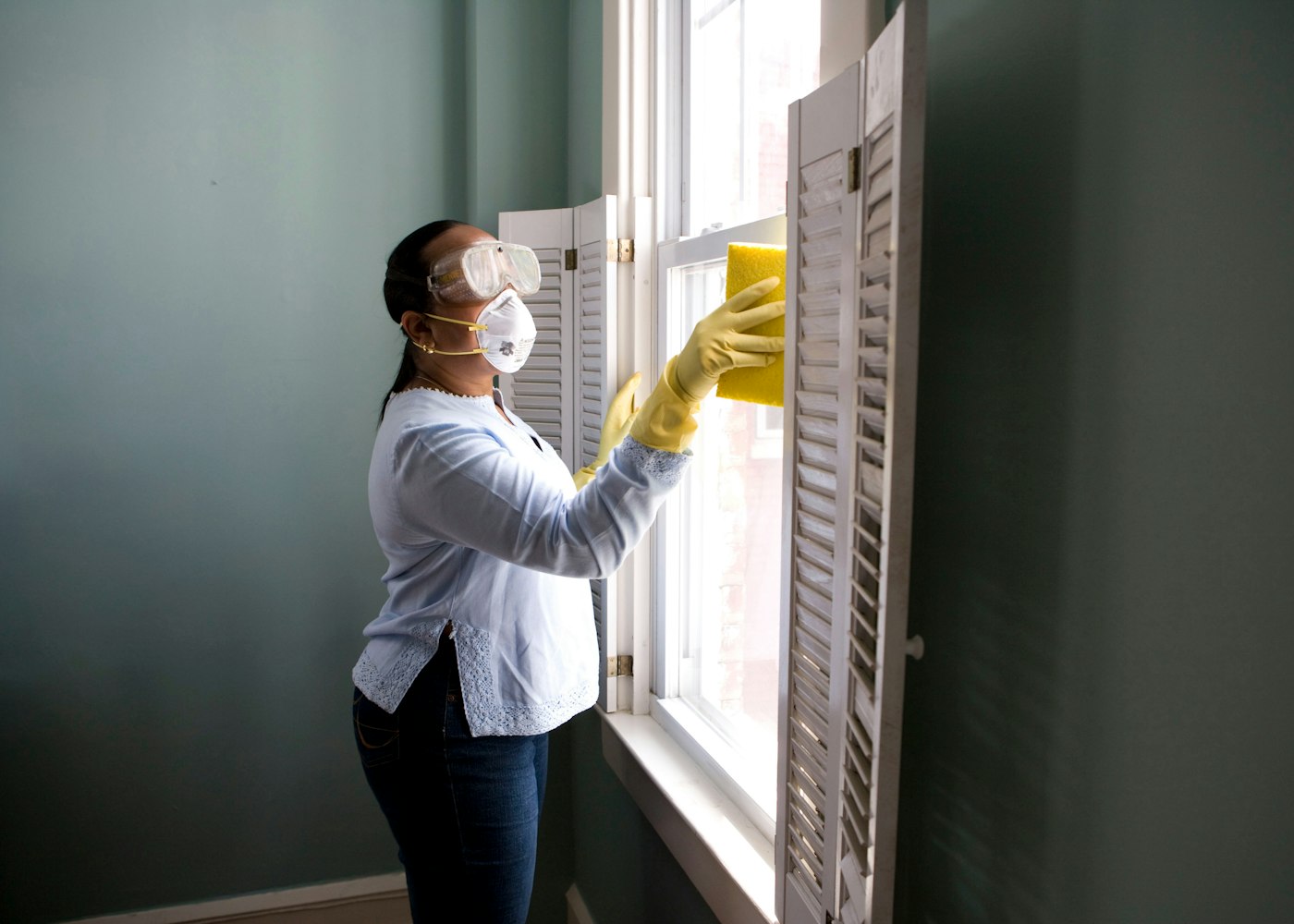 DRX technician performing residential maintenance